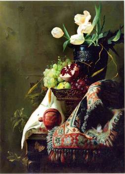 Floral, beautiful classical still life of flowers.115